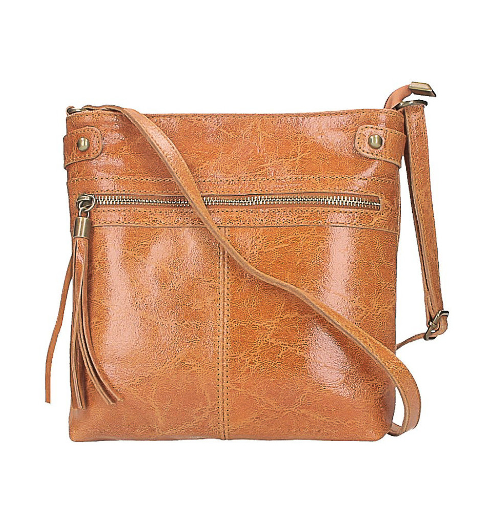 Bőr válltáska 727 konyak