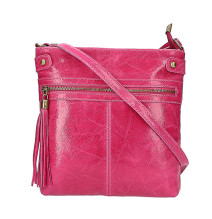 Bőr válltáska 727 fukszia