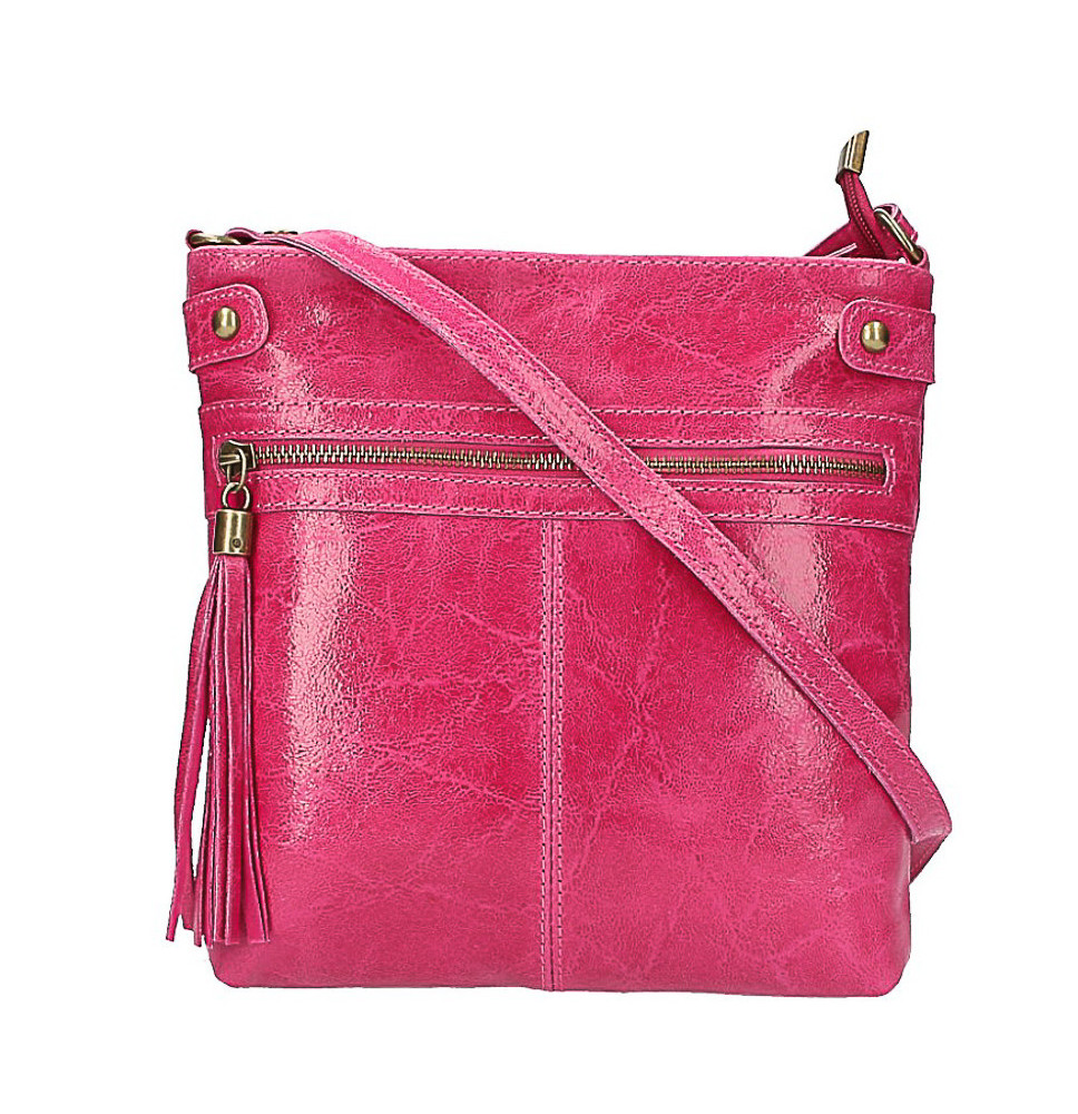 Bőr válltáska 727 fukszia
