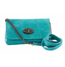 Bőr Pochette 1423 kék, Olaszországban készült