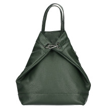 Bőr hátizsák MI344 sötétkék Készült Olaszországban