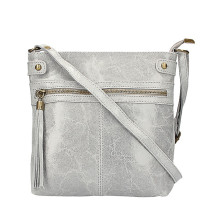 Bőr válltáska 727 szürke