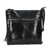 Bőr válltáska 727 fekete