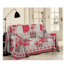 Takaró a kanapén hegyek piros