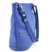 Bőr válltáska MI143 szürke Olaszországban gyártott