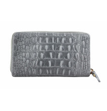 Női bőr pénztárca 382 szürke Olaszországban gyártva