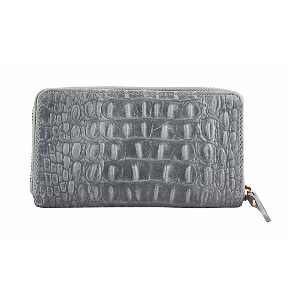 Női bőr pénztárca 382 szürke Olaszországban gyártva