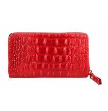 Női bőr pénztárca 382 piros Olaszországban gyártva