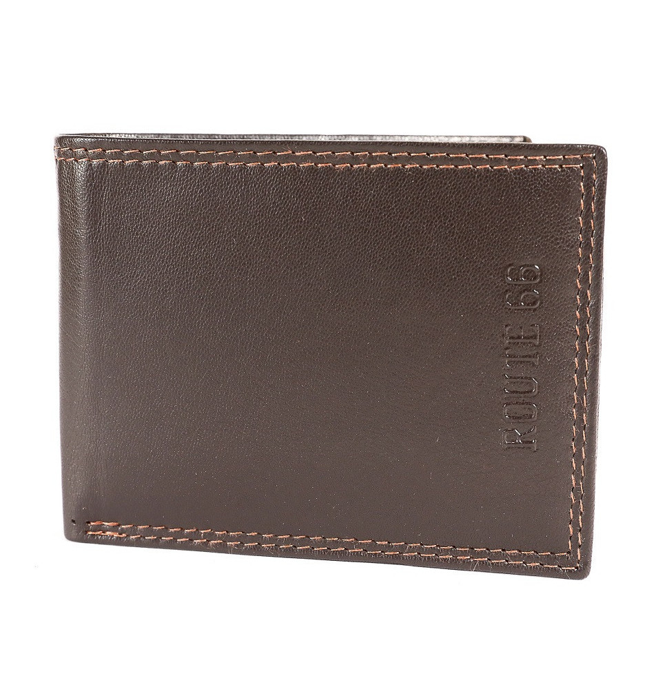 Férfi bőr pénztárca 1028 sötétbarna Route 66