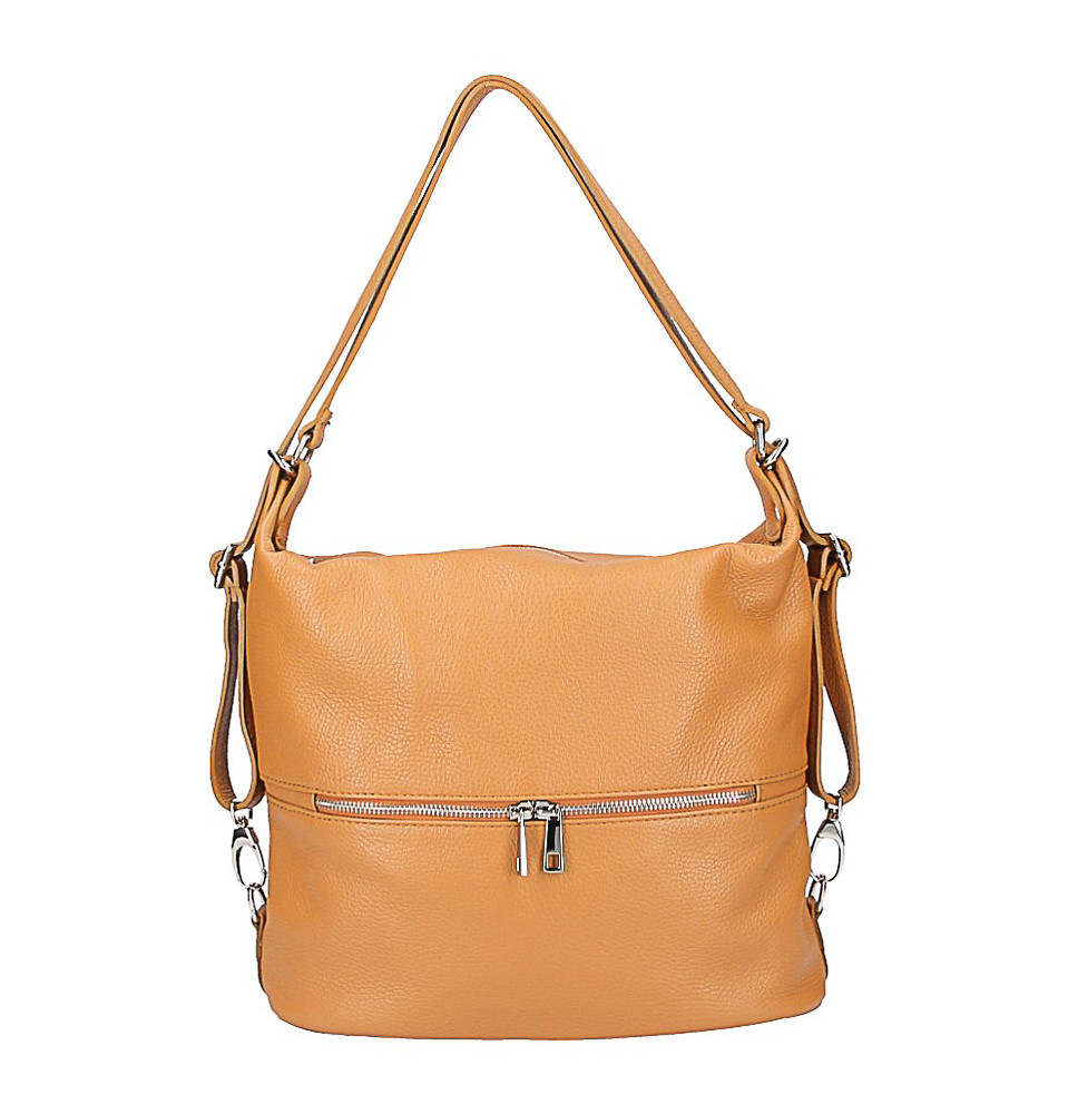 Bőr válltáska / hátizsák 328 konyak