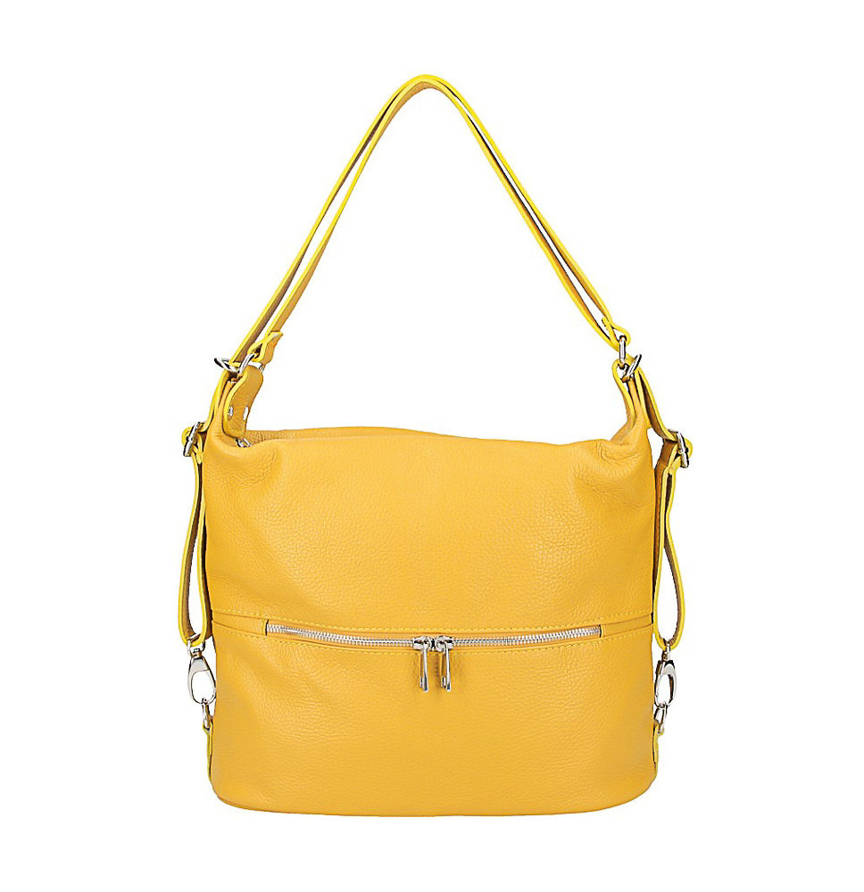 Bőr válltáska / hátizsák 328 okker