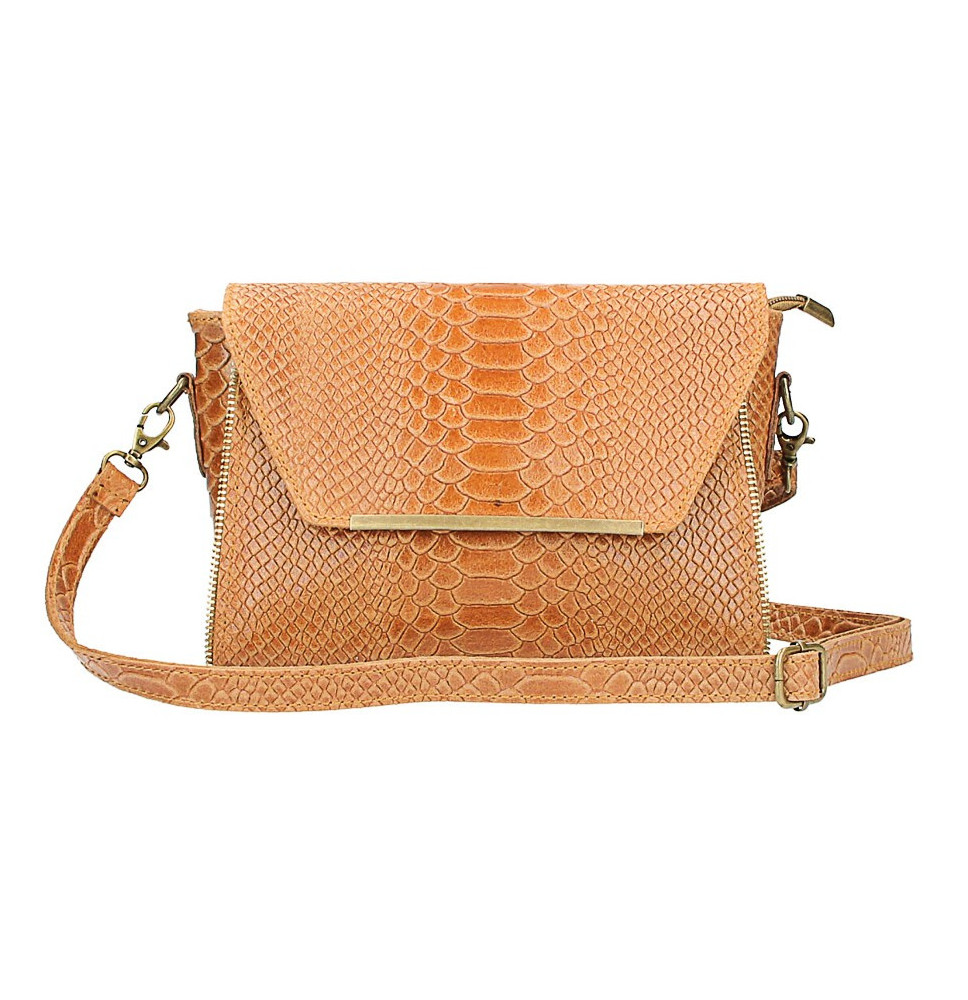 Bőr válltáska 528 konyak Made in Italy