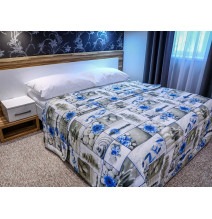 Ágytakaró 701Z ZEN kék Készült Made in Italy