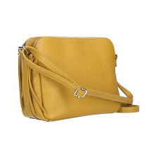 Bőr válltáska 517 okker Made in Italy