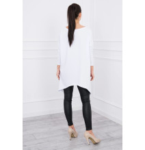 Női, megnövelt tunika MI8875 fehér