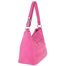 Kožená kabelka na rameno 729 azurovo modrá