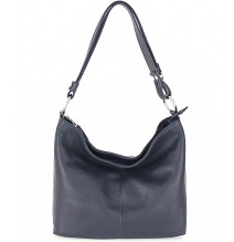 Bőr válltáska 729 sötétkék