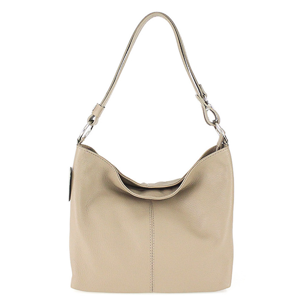 Bőr válltáska 729 szürke-barna