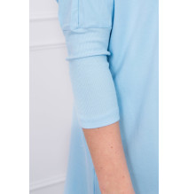 Női, megnövelt tunika MI8875 ég kék