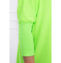 Női, megnövelt tunika MI8875 zöld neon