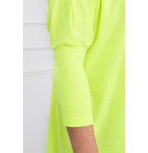 Női, megnövelt tunika MI8875 sárga neon