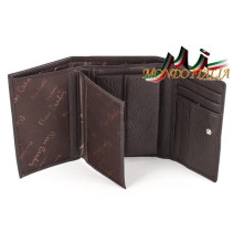 Női bőr pénztárca sötétbarna PIERRE CARDIN