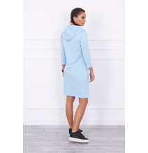Ruha kapucnival és zsebekkel MIG8847 ég kék