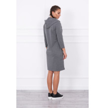 Ruha kapucnival és zsebekkel MIG8847 grafit