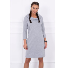Ruha kapucnival és zsebekkel MIG8847 szürke