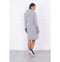 Ruha kapucnival és zsebekkel MIG8847 szürke