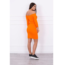 Kivágott ruha nyakkivágással MI8974 narancs