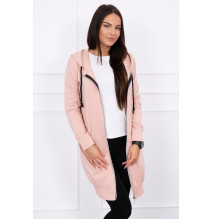 Női kapucnis zsebek MI8924 por rózsaszín