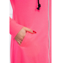 Női kapucnis zsebek MI8924 rózsaszín neon