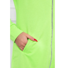 Női kapucnis zsebek MI8924 zöld neon