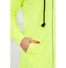 Női kapucnis zsebek MI8924 sárga neon