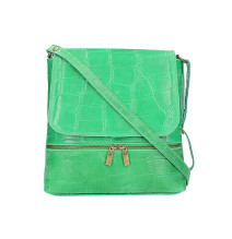 Valódi bőr válltáska 573 zöld Made in Italy