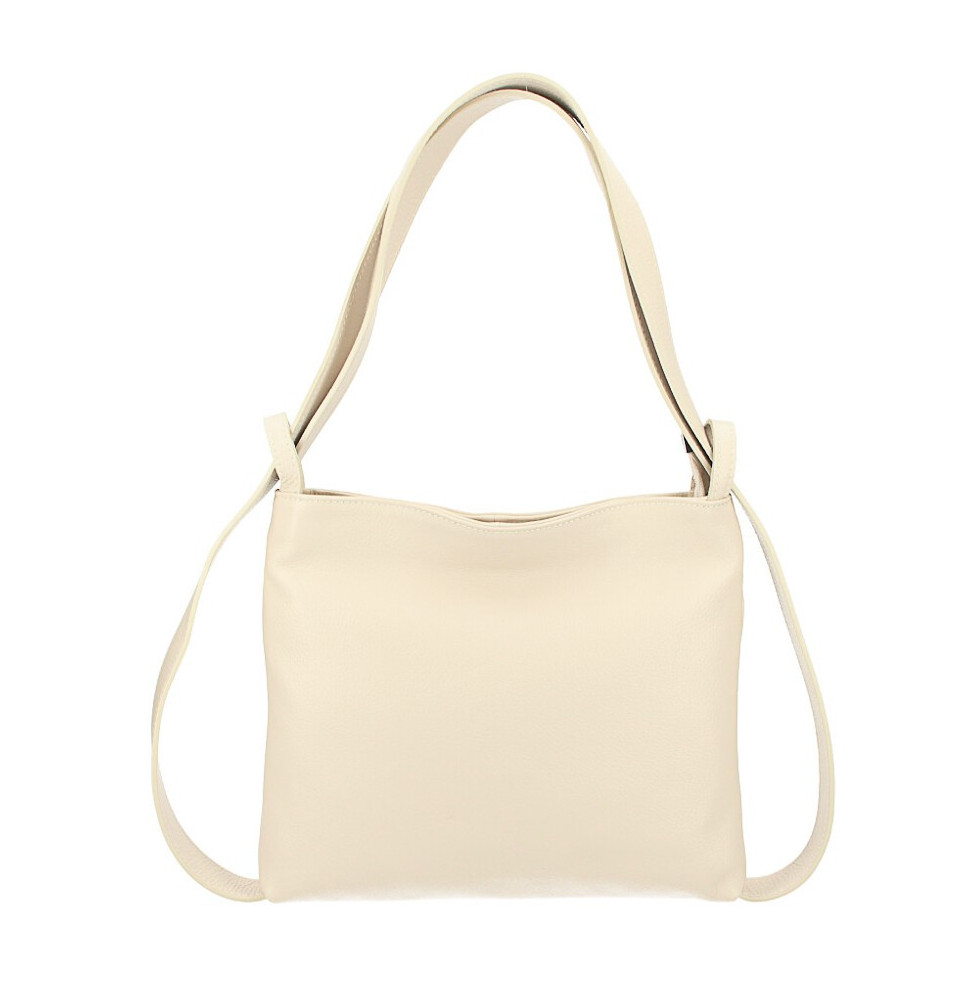 Bőr válltáska/hátizsák 575 bézs Made in Italy