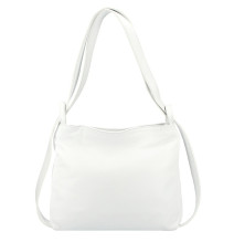 Bőr válltáska/hátizsák 575 fehér Made in Italy