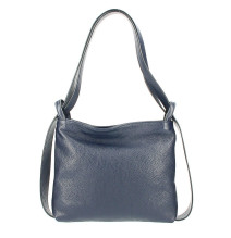 Bőr válltáska/hátizsák 575 sötétkék Made in Italy