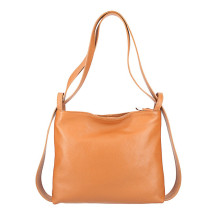 Bőr válltáska/hátizsák 575 konyak Made in Italy