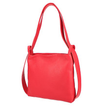 Bőr válltáska/hátizsák 575 konyak Made in Italy