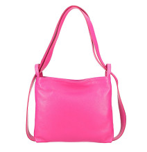 Bőr válltáska/hátizsák 575 fukszia Made in Italy