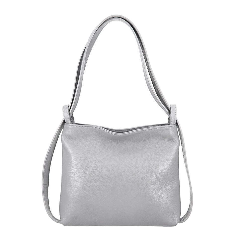 Bőr válltáska/hátizsák 575 szürke Made in Italy