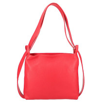 Bőr válltáska/hátizsák 575 piros Made in Italy