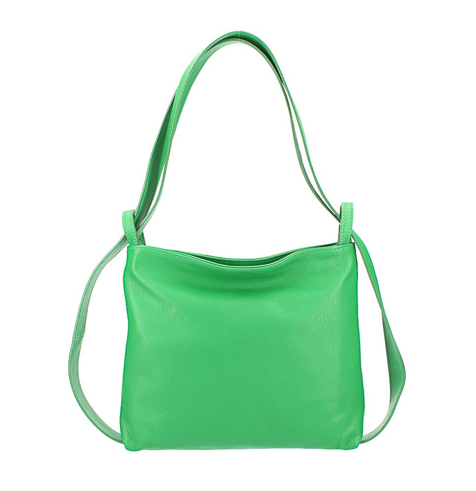 Bőr válltáska/hátizsák 575 zöld Made in Italy