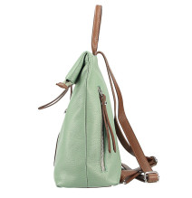 Bőr hátizsák 576 kék Made in Italy