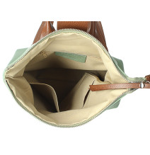 Bőr hátizsák 576 menta Made in Italy