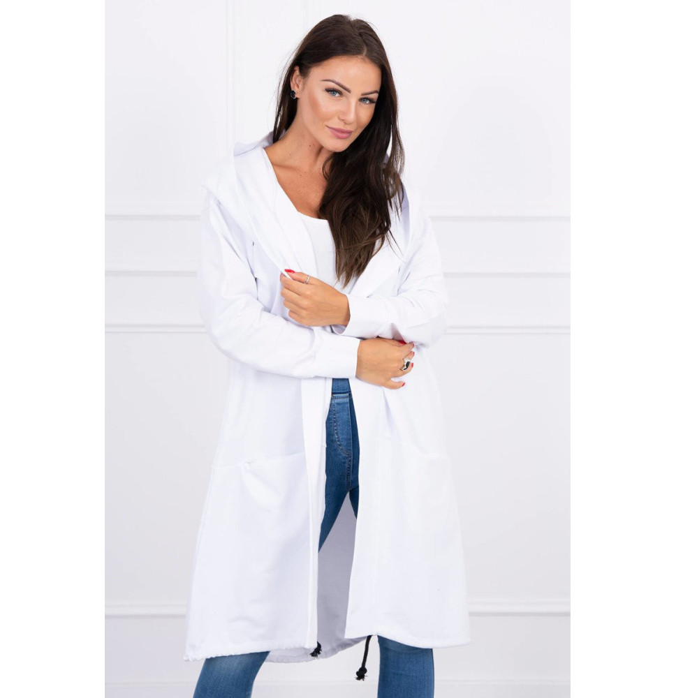 Kardigánt oversize MI0044 fehér