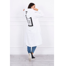 Kardigánt oversize MI0044 fehér