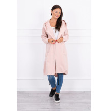 Kardigánt oversize MI0044 sötét por rózsaszín